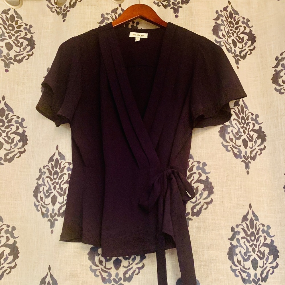 Monteau wrap blouse